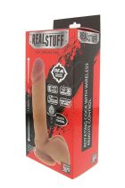   RealStuff 7.5" Rotating Remote Vibe - akkus, letapasztható, forgófejes, herés, élethű vibrátor - 19 cm (testszínű)