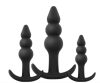EasyToys - gömbös anál plug szett - 3 részes (fekete) EasyToys - gömbös anál plug szett - 3 részes (fekete)