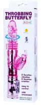 Throbbing Butterfly Vibrator Pink