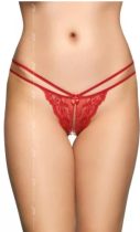 Softline   2495 nyitott tanga piros S/M