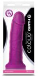 NS Novelties Colours - Dual Density - 7" Girth Dildo - lila dildó