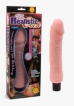   The Realistic Cock vízálló élethű vibrátor - testszínű, apró göbökkel - 20, 5cm