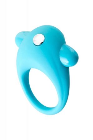 A-Toys Vibrációs Pénisz gyűrű türkíz színben
