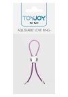ToyJoy - Adjustable Love Ring Lila - Fekete Állítható Erekciópánt ToyJoy - Adjustable Love Ring Lila - Fekete Állítható Erekciópánt