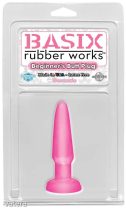 Basix Rubber Works Beginners Butt Plug rózsaszín