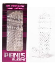   Penis Sleeve - Péniszköpeny Stimuláló Felülettel és Izgató Résszel