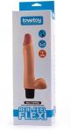 Lovetoy Real Feel Flexi Vibrator (2) 9" vízálló sima felületű vibrátor herékkel 