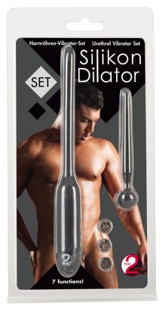 You2Toys Dilator - húgycsővibrátor és dildó szett (fekete)