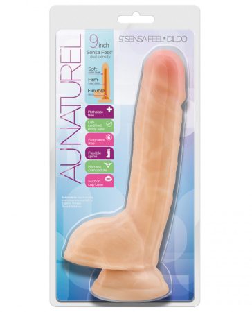 Au Naturel 9" Sensa Feel Dildo