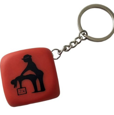 Diablo picante érzéki, pózos kulcstartó