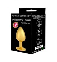 Power Escorts Diamond King Medium análplug M-es méretű