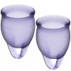 Satisfyer Cup- Menstruációs kehely szett lila 2 db Satisfyer Cup- Menstruációs kehely szett lila 2 db
