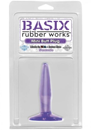 Basix Rubber Works Mini Butt Plug lila