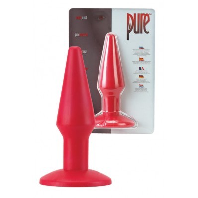 - Pure Modern Butt Plug - Medium Red - Záróizom tágító, lazító eszköz.
