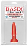 Basix Rubber Works Beginners Butt Plug piros