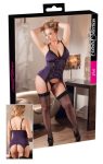 Cottelli Plus Size - Fűző csipkeberakásokkal (lila) Cottelli Plus Size - Fűző csipkeberakásokkal (lila)