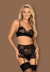 Obsessive - Peonesia Set - Fekete - S/M Obsessive - Peonesia Set - Fekete - S/M