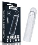   Lovetoy - Flawless Clear Penis Sleeve - Péniszhosszabbító - + 2,5 cm