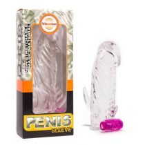   Penis Sleeve With Vibration Clear vibrációs péniszhosszabbító