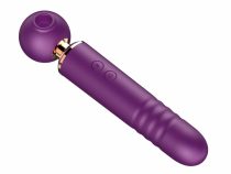    Thrusting vibrátor többfunkciós Mrow - 3in1 lökő, léghullámos masszírozó vibrátor (lila)