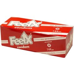 FeelX Strawberry, epres óvszer (350ft/3db )