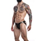 C4M-Desire Jockstrap-BlackLeatherette L ( Cut4Men )Férfi bőr tanga