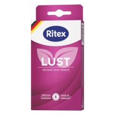 Ritex lust óvszer 8 db pontozott és bordázott 