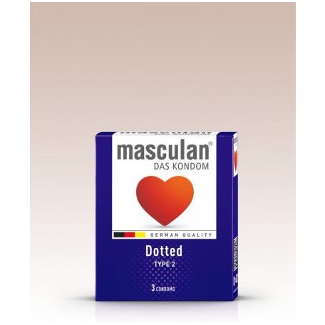Masculan  Dotted érdes óvszer 3 db-os