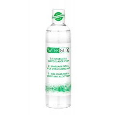   WaterGlide - 2 in 1 - Masszázs és Síkosító Gél Aloe Vera Kivonattal - 300 ml