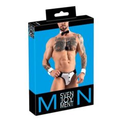   Svenjoyment - férfi pincér tanga jelmez szett  fekete-fehér XL méret