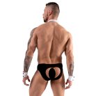 Svenjoyment - férfi pincér tanga jelmez szett  fekete-fehér XL méret