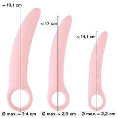   Smile - Vaginal Trainers - dildó szett - rózsaszín (3 részes)