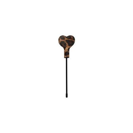 Fetish szív alakú leopárd mintás paskoló 26,2 cm