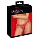 Strap-on Bad Kitty, állítható pántos, piros hám S-L méret