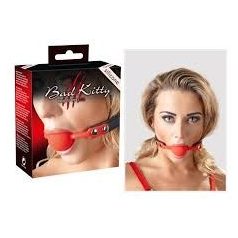 Bad Kitty silicone  szájgolyó piros