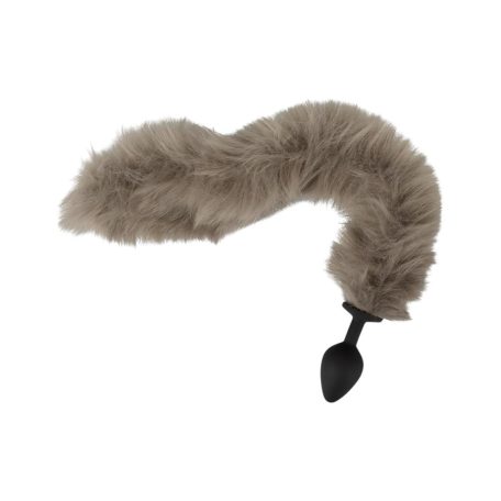 You2Toys - Fluffy tail  szilikon anál plug és farok (szürke)