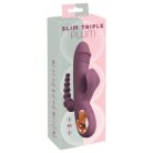 You2Toys -Slim Triple Plum  akkus,tripla karos vibrátor (lila) 3 ágú