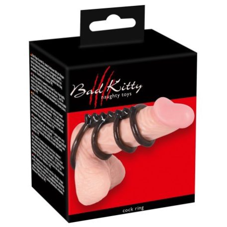 Bad Kitty - Cock Ring - Négy Gyűrűs Péniszgyűrű