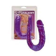 Sex Talent 2 végű zselés dong lila színben 