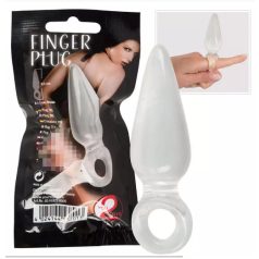 You2Toys - Finger Plug - análujj dildó (áttetsző)