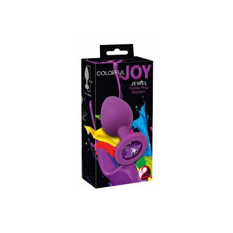 You2Toys szilikon anál dildó - M-es méret lila  színben