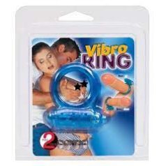   you2toys Vibro Ring vibrációs péniszgyűrű kék színben 