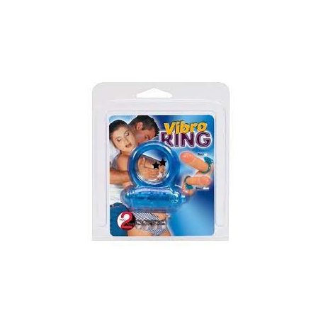 you2toys Vibro Ring vibrációs péniszgyűrű kék színben 