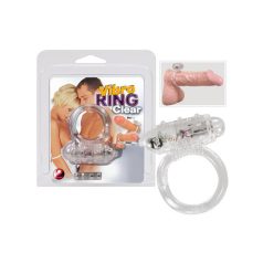 Vibro Ring Clear vibrációs péniszgyűrű áttetsző