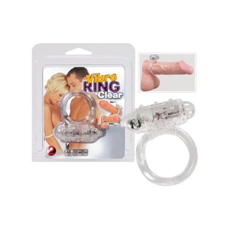 Vibro Ring Clear vibrációs péniszgyűrű áttetsző