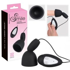 Sweet Smile Glans - makk vibrátor (fekete)