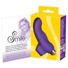 Sweet Smile Clitoris stimulátor, lila szilikon, ívelt G-ponthoz, 9,3x2,3 cm