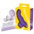 Sweet Smile Clitoris stimulátor, lila szilikon, ívelt G-ponthoz, 9,3x2,3 cm