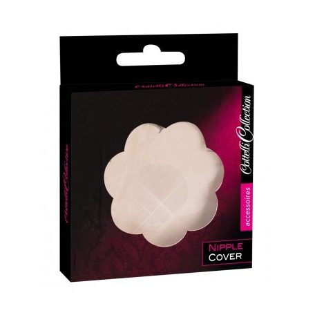 Cottelli Nipple Cover - virág mellbimbó tapasz (natúr) - 12db