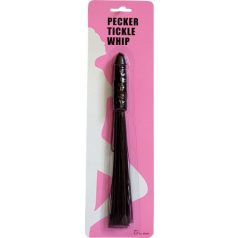 Pecker Tickle Whip Mini korbács Pénisz Alakú Markolattal